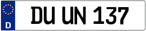 Trailer License Plate